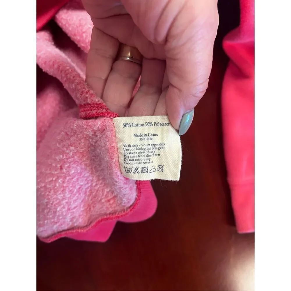 J. Wills Pink Physical Training Hoodie Sweatshirt sz 10 - Picture 9 of 9
